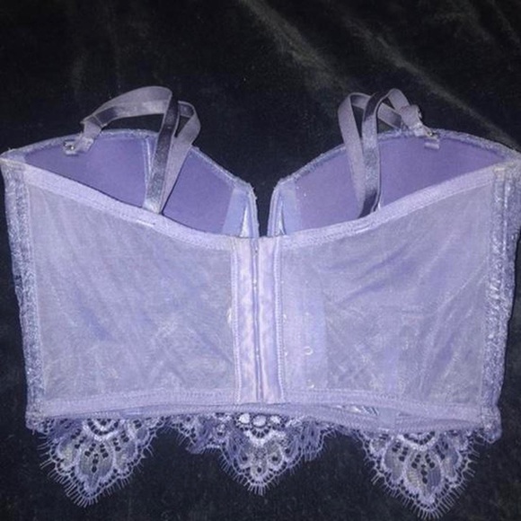 Light blue-purple bustier corset from Victoria’s Secret. - Picture 3 of 5